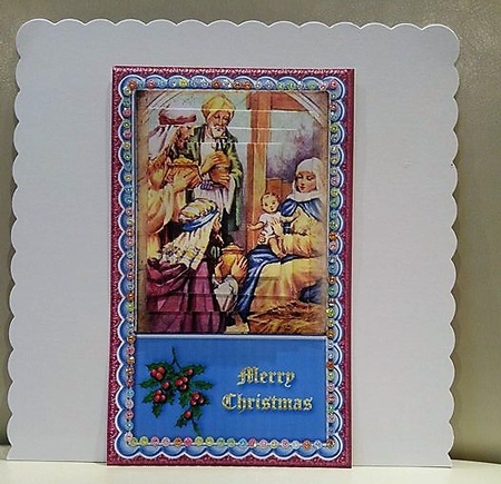 Christmas 5x8 Pyramid Card Front 7 by sharon Medeiros