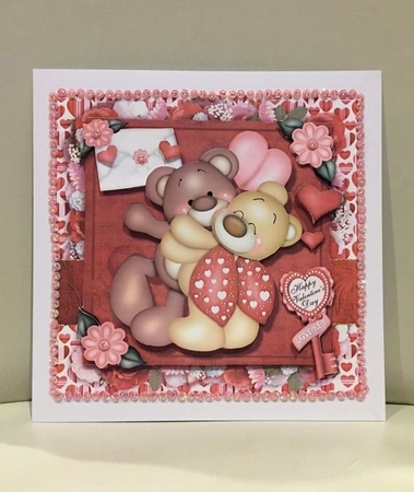 A Beary Valentine Card Front Mini Kit. 4 by sharon Medeiros