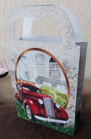 Vintage car gift bag 4 by Sharron Hylton