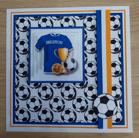 8x8 Brighton Football Club Mini Pyramage Kit - x4 A4 sheets  by Sharron Hylton
