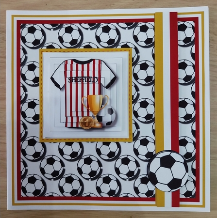 8x8 Sheffield Utd Football Club Mini Pyramage Kit - x4 A4 Sheets  by Sharron Hylton
