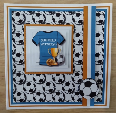 8x8 Sheffield Wednesday Football Club Mini Pyramage Kit - x4 A4 Sheets  by Sharron Hylton