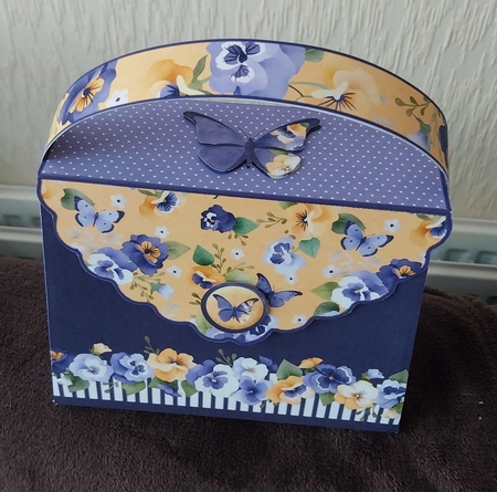 Pretty Pansy Purse Gift Box by Sharron Hylton