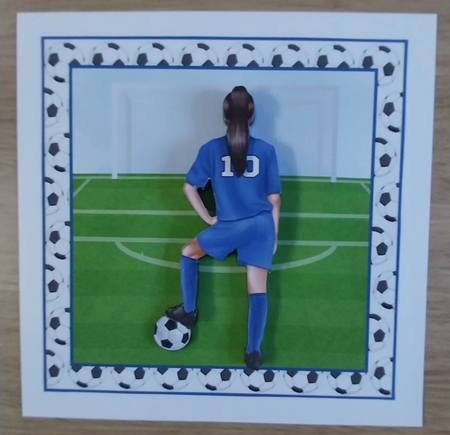 WOMENS FOOTBALL - BLUE by Sharron Hylton