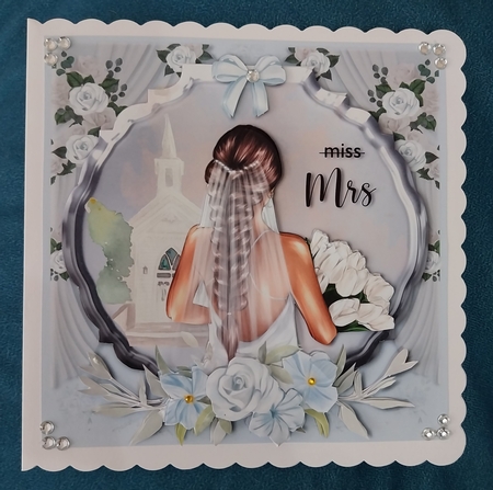 Miss to Mrs Brown Haired Bride by Sharron Hylton
