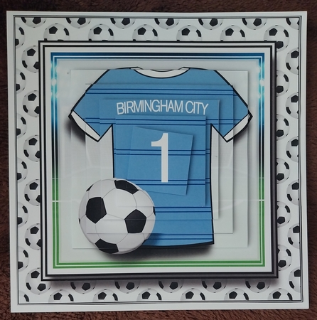 8x8 Birmingham City Football Mini Pyramage Kit - x4 A4 Sheets  by Sharron Hylton