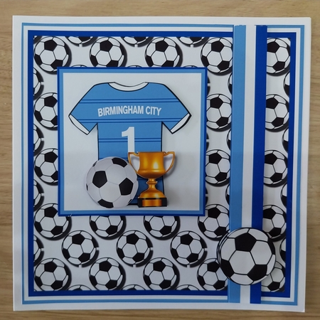 8x8 Birmingham City Football Mini Kit - x4 A4 Sheets  by Sharron Hylton