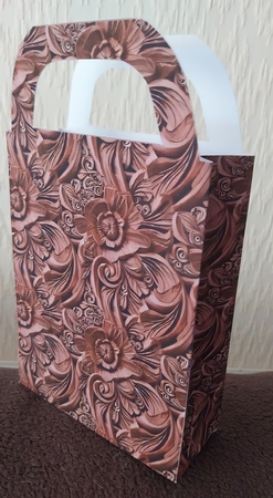 Carved wood effect gift bag 9 by Sharron Hylton