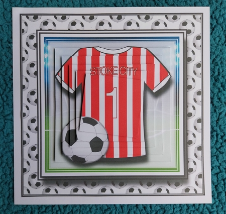 8x8 Stoke City Mini Pyramage Kit - x4 A4 Sheets  by Sharron Hylton