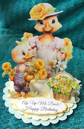 Ay Up Me Duck 1 Triple Easel by Sharron Hylton