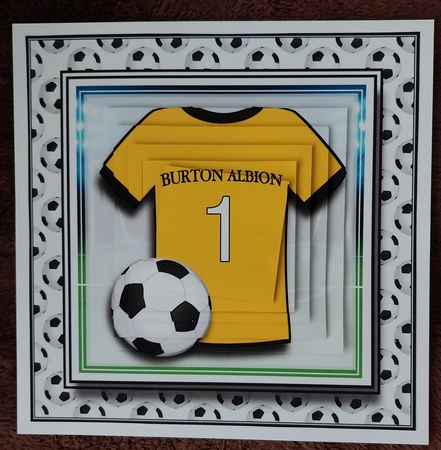 8x8 Burton Albion Mini Pyramage Kit - x4 A4 Sheets  by Sharron Hylton