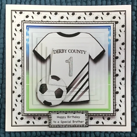 8x8 Derby County Mini Pyramage Kit - x4 A4 Sheets  by Sharron Hylton