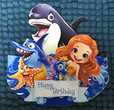 Cmon Get Happy in the Ocean 6 Rocker Card by Sharron Hylton