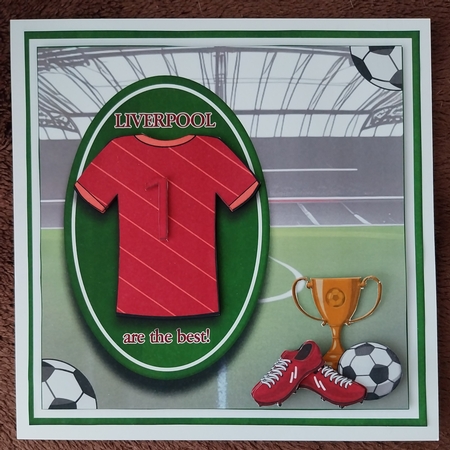 8x8 Football Collection - Liverpool FC Mini Kit - x4 A4 sheets  by Sharron Hylton