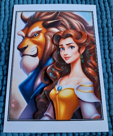 Beauty and the Beast A4 by Sharron Hylton