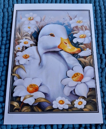 Tales of a Duck..Just Chilling A4 by Sharron Hylton