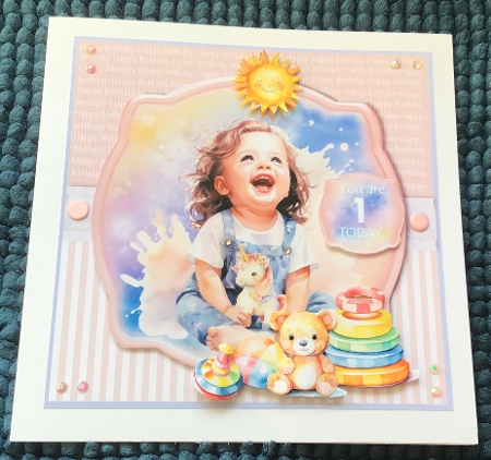 Cute little Girls 1st Birthday No.2 by Sharron Hylton