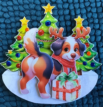 Butt its Christmas 1 Rocker Card by Sharron Hylton