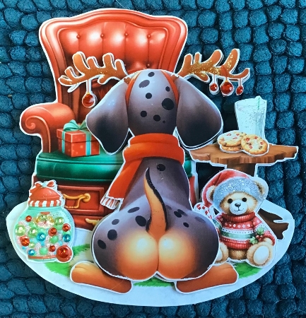 Butt its Christmas 3 Rocker Card by Sharron Hylton