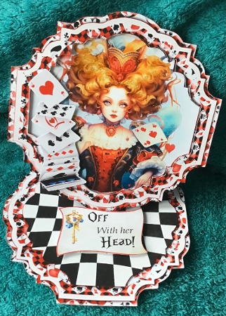 Meet Me in Wonderland 4 Shaped Easel by Sharron Hylton