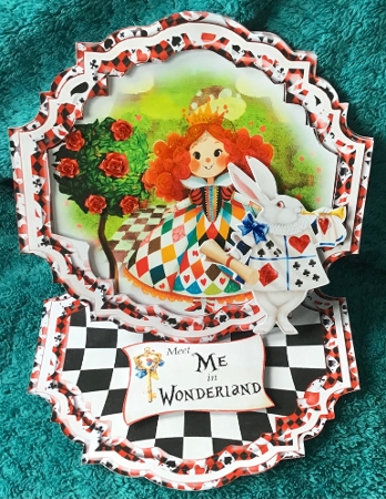 Meet Me in Wonderland 7 Shaped Easel by Sharron Hylton