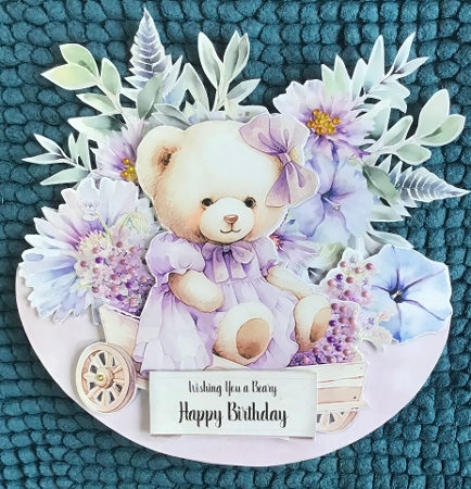 My Sweet Teddy Bear 1 XL Rocker Card  by Sharron Hylton