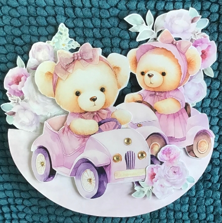 My Sweet Teddy Bear 3  XL Rocker Card  by Sharron Hylton