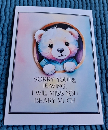 Sorry Youre Leaving A4 by Sharron Hylton