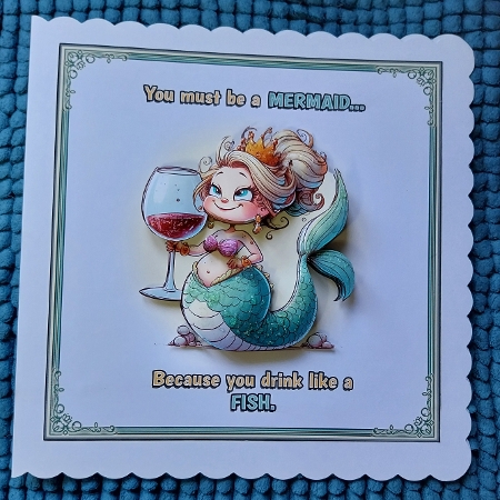 Drink Like a Fish 7x7 Mini Kit – A Splash of Birthday Fun! by Sharron Hylton