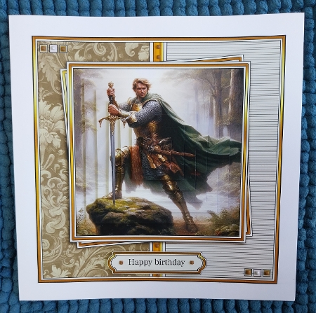 King Arthur 7x7 pyramage mini kit A Legendary Birthday Awaits by Sharron Hylton