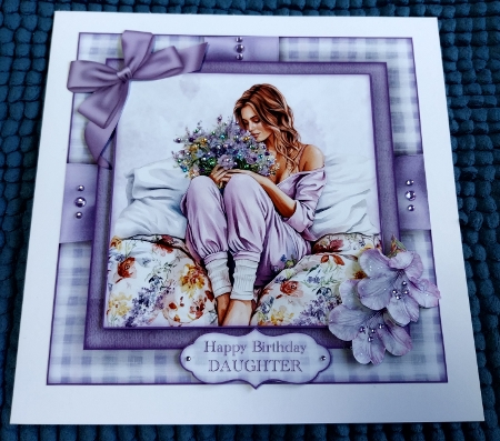 Purple Cozy Spring Mini Kit 7X7 by Sharron Hylton