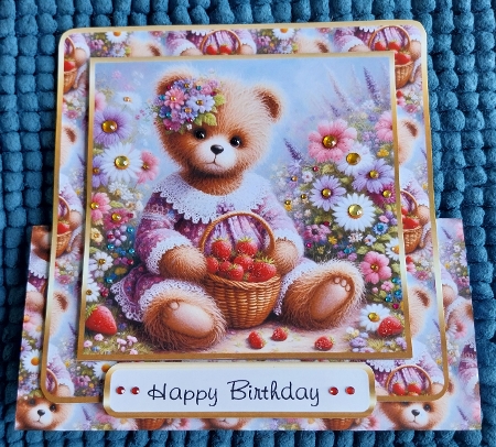 daisy bear get well /birthday bear by Sharron Hylton