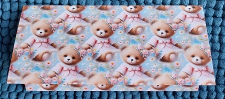 clare bear backing by Sharron Hylton
