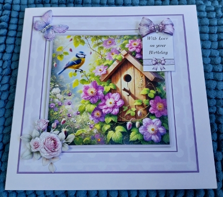 Clematis Birdhouse by Sharron Hylton