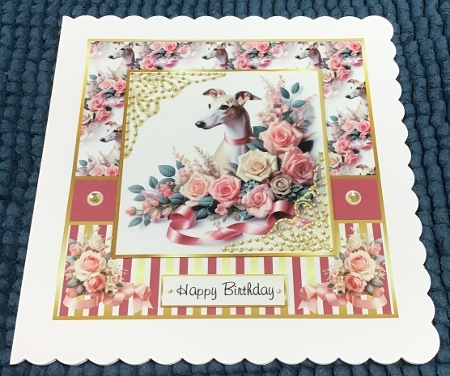 dogs and roses 2 by Sharron Hylton