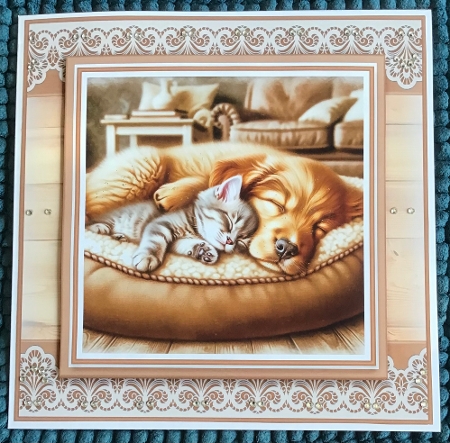 8x8 Best Pals Card Fronts - x8 Different designs with Insert & Sentiment Plates in PNG by Sharron Hylton