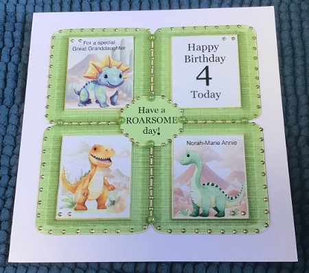 Dinosaur Card Kit Ages 1-5 by Sharron Hylton