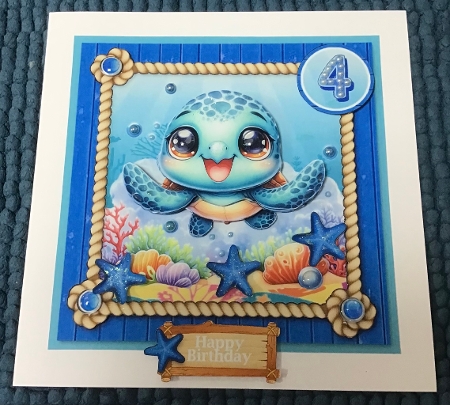 Little Turtle Under The Sea Birthday 1 to 6 by Sharron Hylton