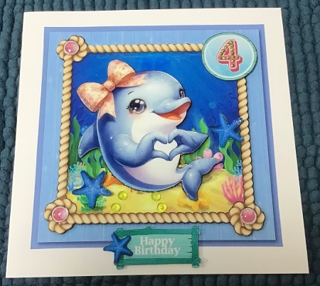 Little Dolphin Under The Sea Birthday 1 to 6 by Sharron Hylton