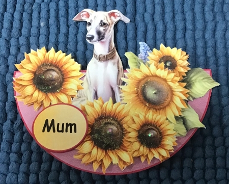 Wobble Card Mini Kit for lots of occasions-Sunflower Puppy #5 by Sharron Hylton
