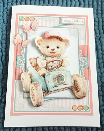 The Racing Teddy bear  by Sharron Hylton