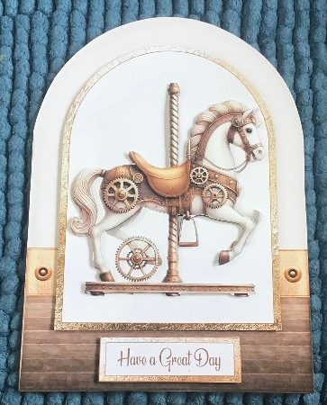 Carousel Cut and Fold Card Kit-2 by Sharron Hylton