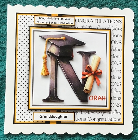 Graduation Initial N-Z 6x6 inch Mini Kit by Sharron Hylton