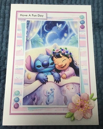 Lilo And Stitch Greetings by Sharron Hylton