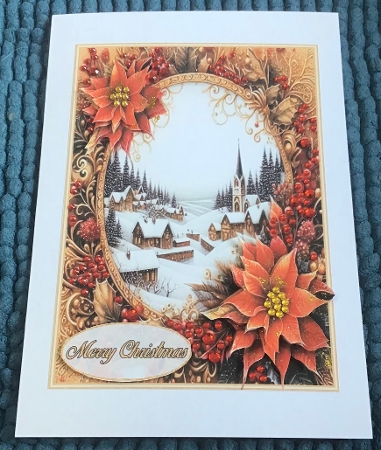 Festive Scene Mini Kit  **Includes 8X8, 7X7, 6X6 & 5X7 card bases**   by Sharron Hylton