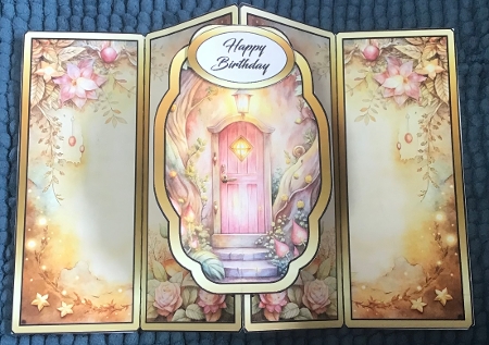 Gatefold pop-out Fairy Door by Sharron Hylton