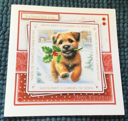 Santa Paws Holly Border Terrier Mini Kit by Sharron Hylton