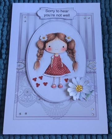 Daisy Girl Card Front Kit-1 by Sharron Hylton