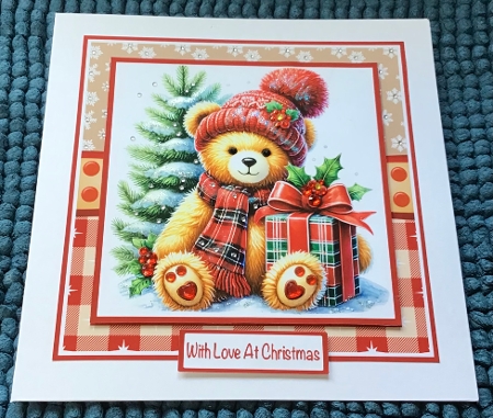 Christmas Teddies Mini Kit 7x7 by Sharron Hylton