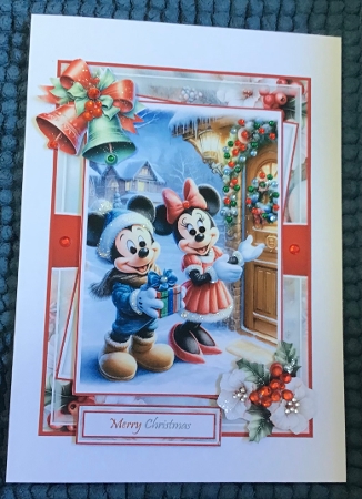 Mickey & Minnie Visit Friends With 3 Toppers - Makes 3 Cards  by Sharron Hylton